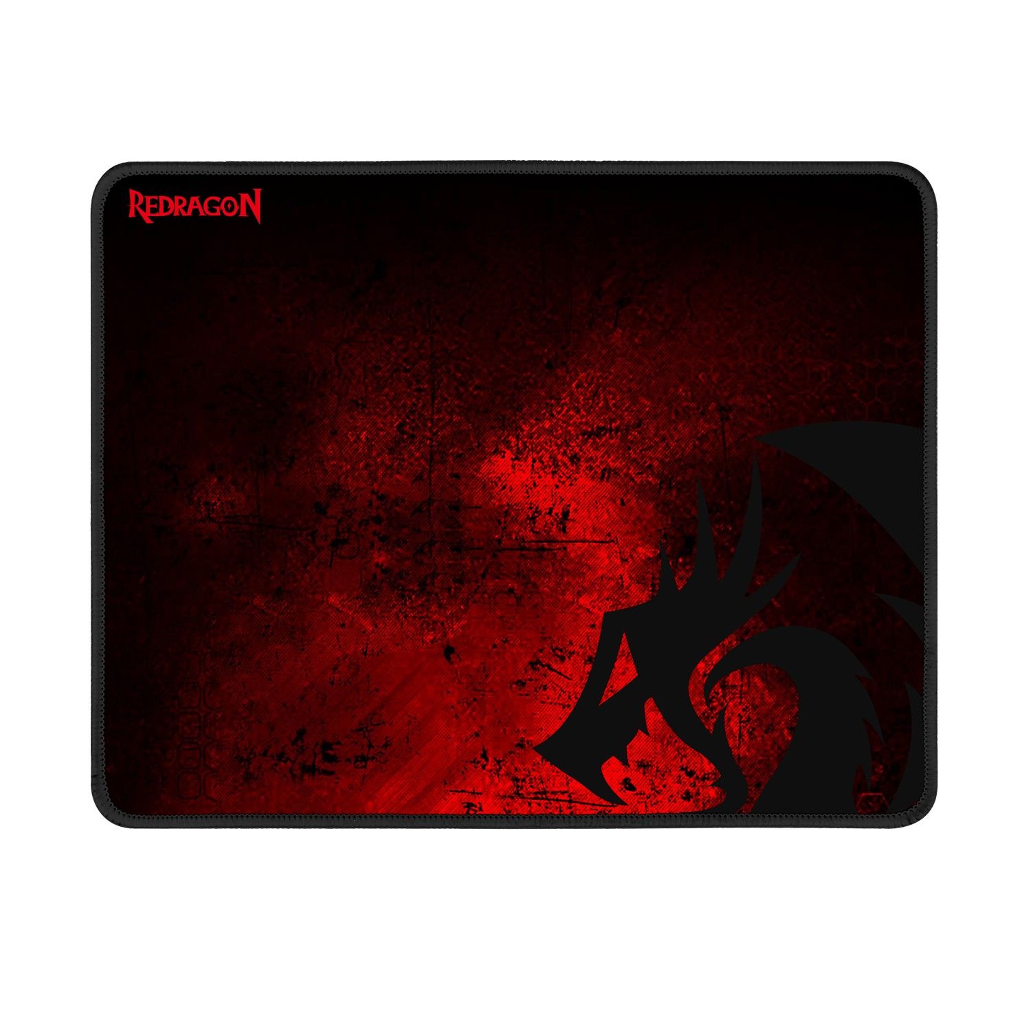 Tapis de souris gamer Redragon PISCES (P016) - Noir et rouge mat, 33 x 26 cm, 3 mm d'épaisseur