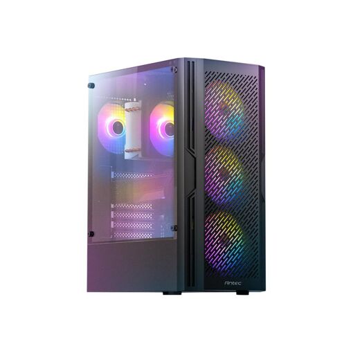 Caja de PC Medio Tour ATX Antec AX20 RGB con panel de vidrio - Negro