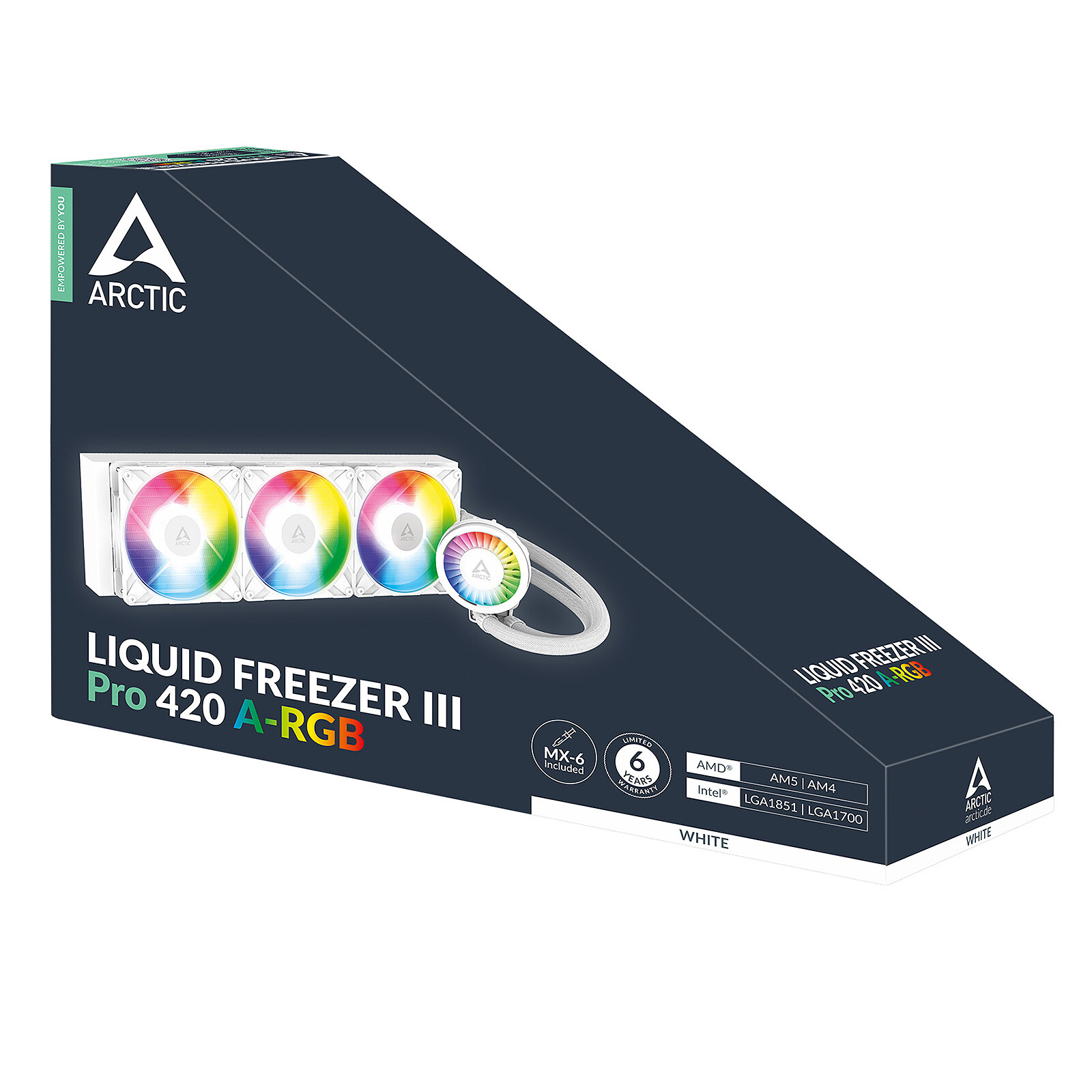 Arctic Liquid Freezer III Pro 420 A-RGB (White)
