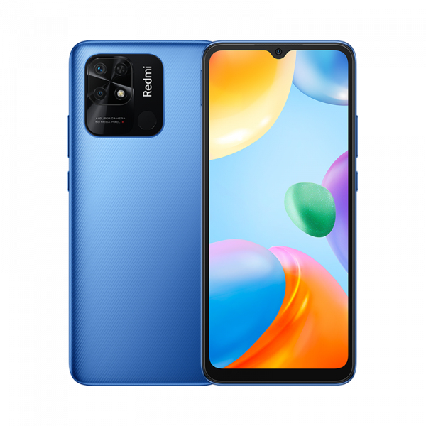 Vodafone Xiaomi Redmi 10C - 6.71" FHD+ Display, Snapdragon 680, 4GB RAM, 128GB Storage, 5000mAh Battery, 18W Fast Charging, Blue