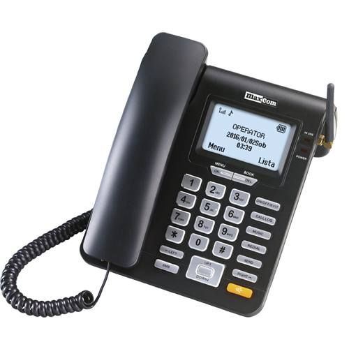 MaxCom MM 28 D HS Desktop GSM Phone with SIM Card SMS Function, Black