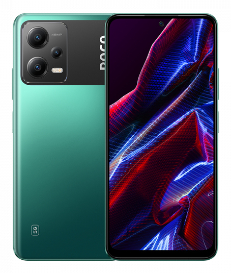 Xiaomi POCO X5 5G - 6.67" Dual SIM Hybrid Android 12, USB Type-C, 8GB RAM, 256GB Storage, 5000mAh Battery, 120Hz AMOLED Display, Green