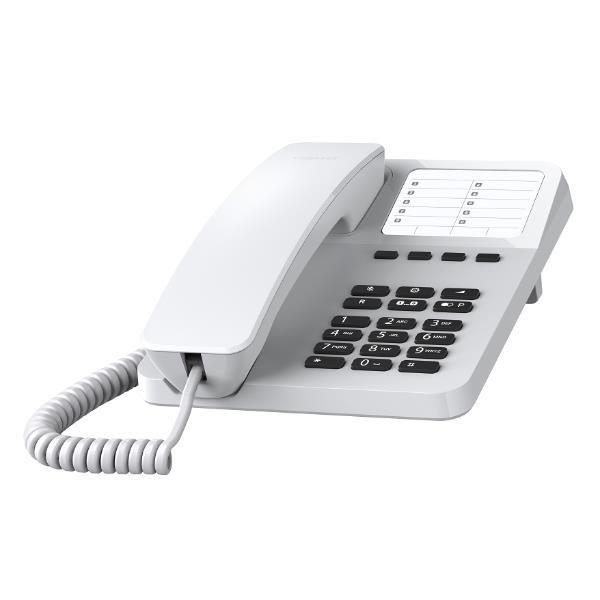 Gigaset Desk 400 Analog Phone, White