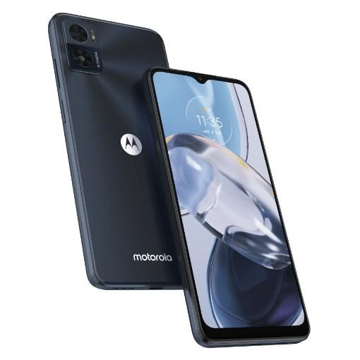 Motorola moto e22 - 6.5" Hybrid SIM, Android 12, 4G, USB Type-C, 3GB RAM, 32GB, 4020mAh Battery, Black