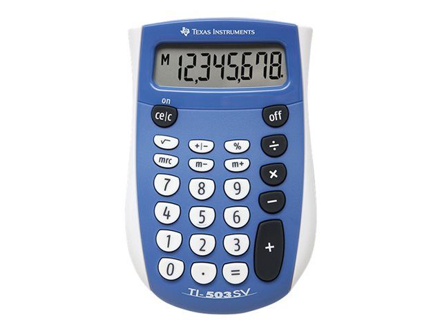 Texas Instruments TI-503SV Pocket Calculator, 8-Digit Display, Battery Powered