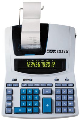 Acco Ibico 1231x Desk Calculator Printer - 12-Digit