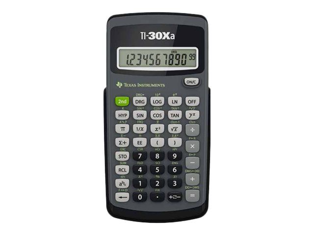 Cálculo científico de Texas Instrumentos TI-30Xa - 10 dígitos - con pila