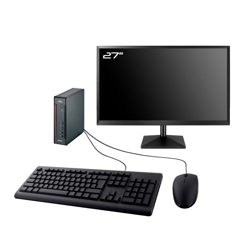 Fujitsu Esprimo Q556 Mini 27" Screen, Intel G4400T, 8GB RAM, 960GB SSD, W10, Wifi