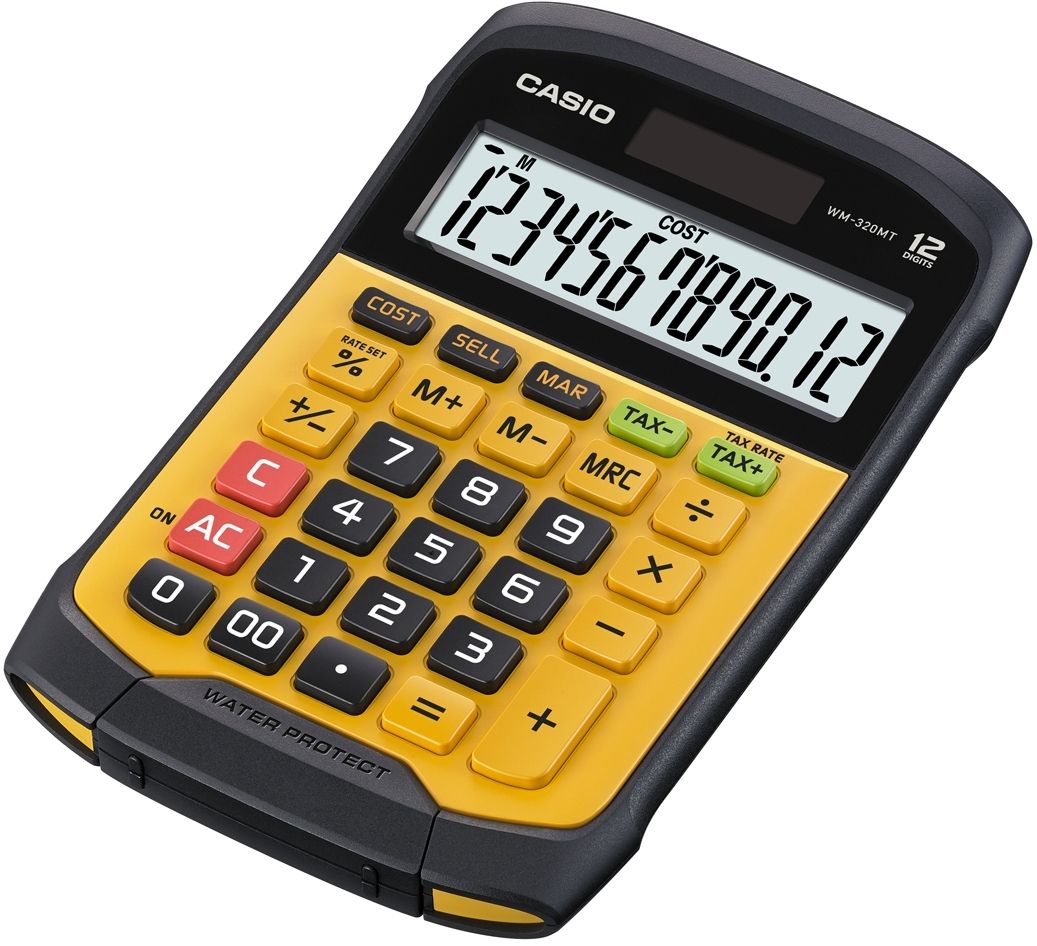 Casio WM-320MT - Desktop Calculator - 12 Digits - Solar Panel, Battery