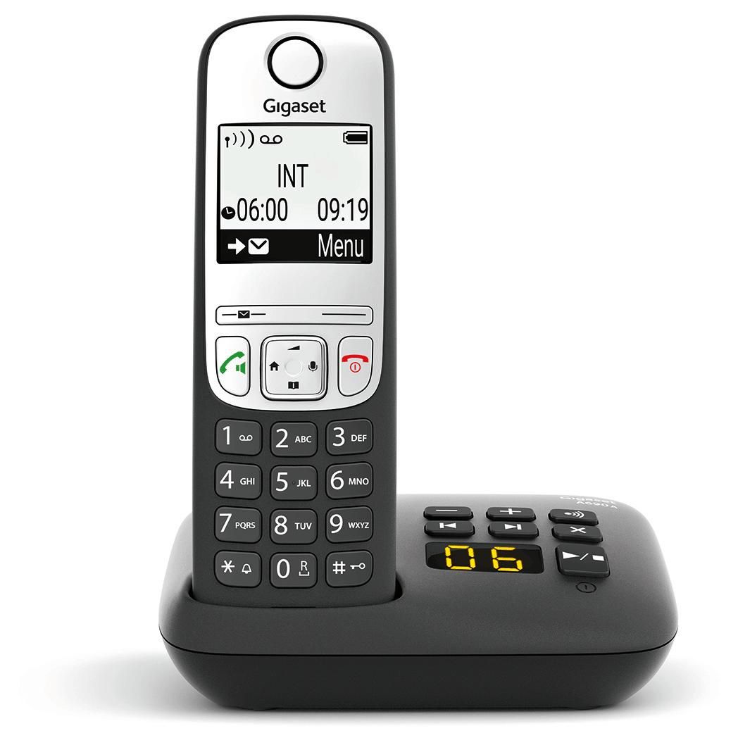 Gigaset A690A Analog/DECT Phone - Black