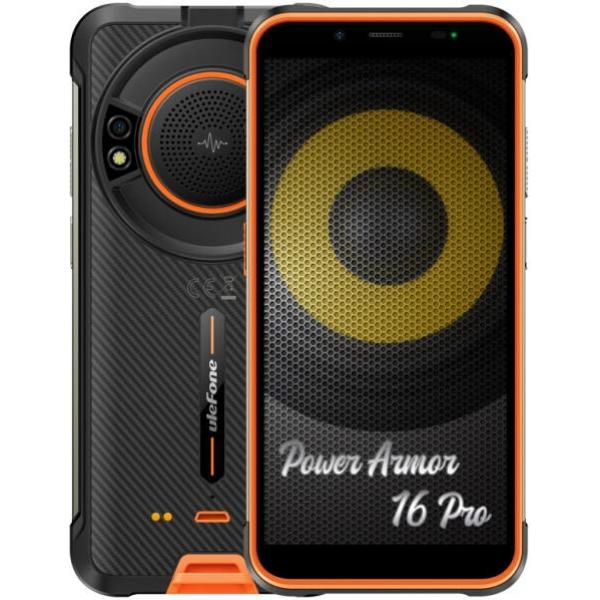 Ulefone Armor 16 PRO - 6.2-inch, 4G, 4GB RAM, 64GB Storage, Black