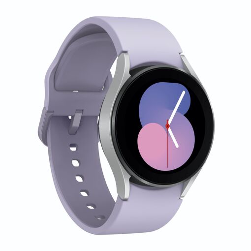 Samsung Galaxy Watch 5, 40mm Silver Bluetooth Sport Band, Purple