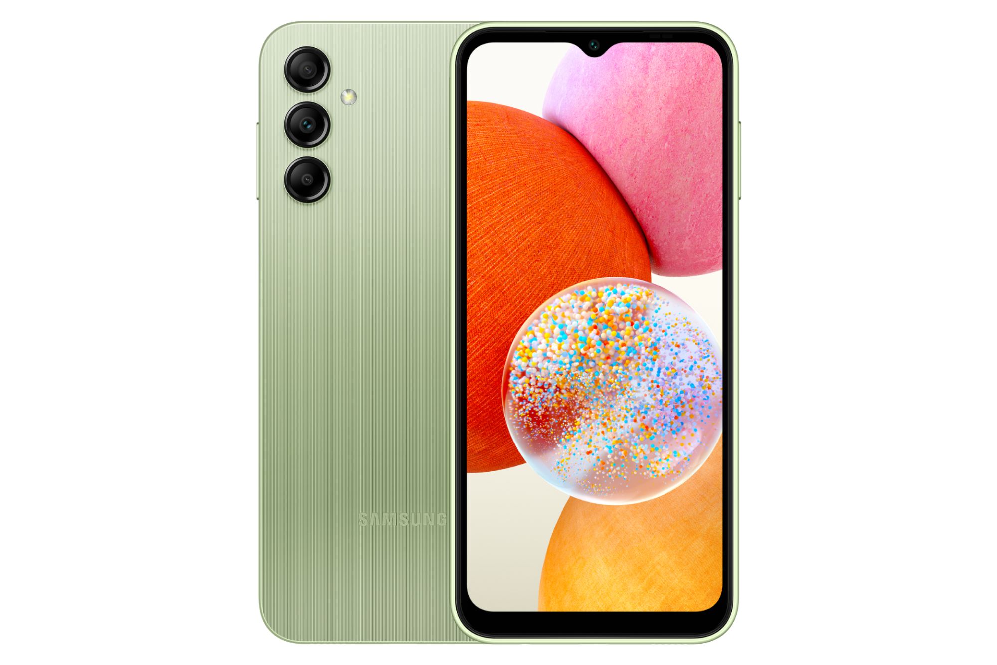 Samsung Galaxy A14 - 6.6" FHD+ PLS, 4GB RAM, 128GB, 50MP Triple Camera, 5000mAh Battery, Light Green