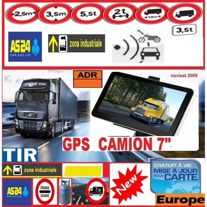 KMSTARS 7-Inch GPS with Europe Mapping