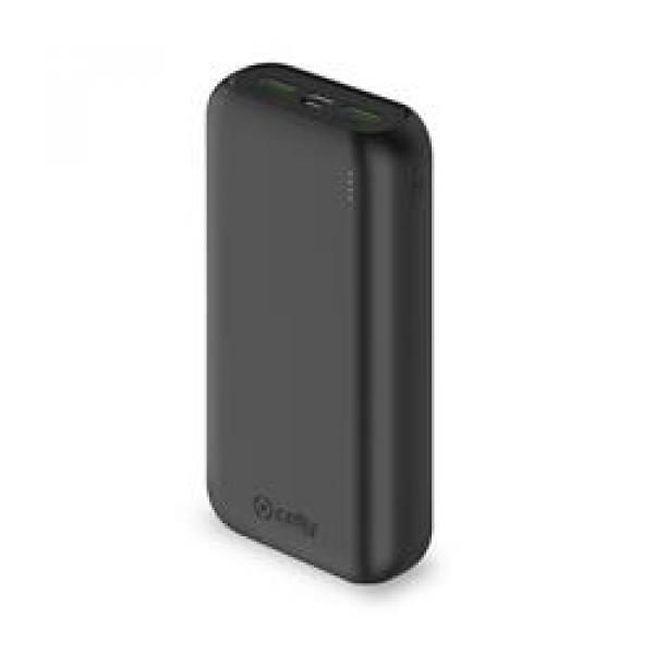 Batería portátil Celly 20000 mAh 2 USB Negro