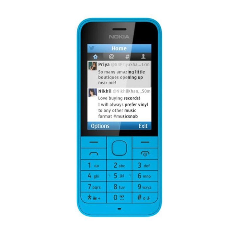 Nokia 220 2G Phone, 2.4-inch Button, 2MP Camera, Dual SIM, Blue