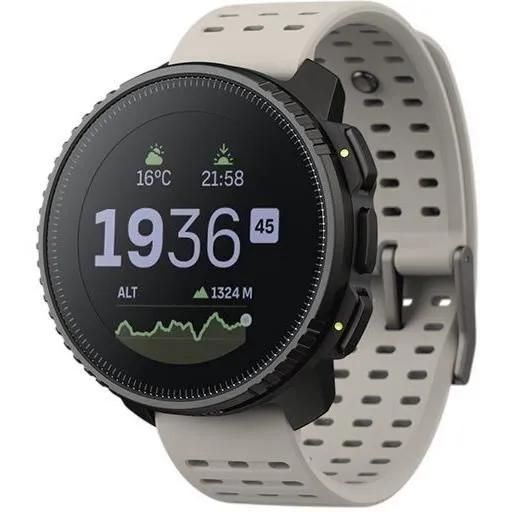 Suunto Vertical - Reloj Deportivo con Correa de Silicona - Tamaño de Muñeca 125-175 mm - Pantalla de 1.4'' - Bluetooth - 86 g - Negro Arena