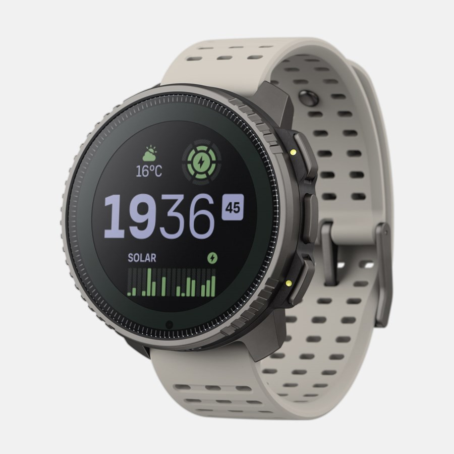 Suunto Vertical - Poliamida reforzada con fibra de vidrio - Reloj deportivo con correa de silicona - Tamaño de la muñeca: 125-175 mm - Pantalla de 1,4 pulgadas - Bluetooth - 74 g - Arena solar de titanio