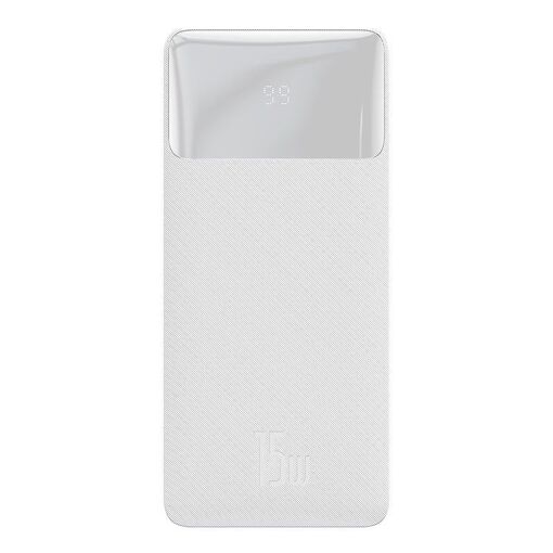 Banca de potencia Baseus Bipow 30000mAh, 15W (Blanco)