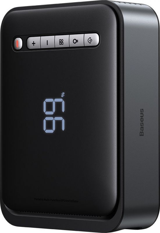 Baseus Super Energy 2 en 1 Saltador de Coches y Powerbank (8000 mAh, 1000 A USB, Negro)