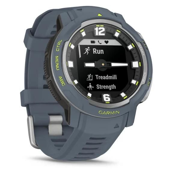 Garmin Instinct Crossover Standard Edition 45mm Hybrid - Blue with Silicone Blue Band - GPS (010-02730-04)