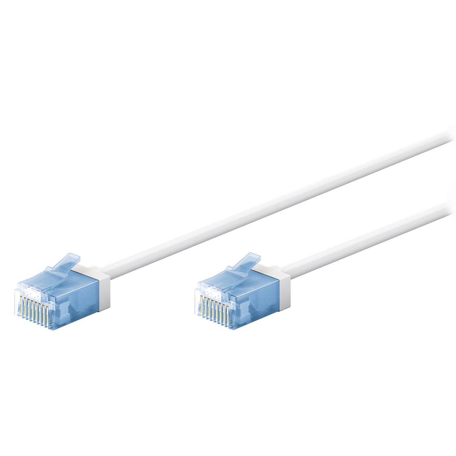 Goobay RJ45 Slim Cat 6a U/UTP 15 m cable (White) 