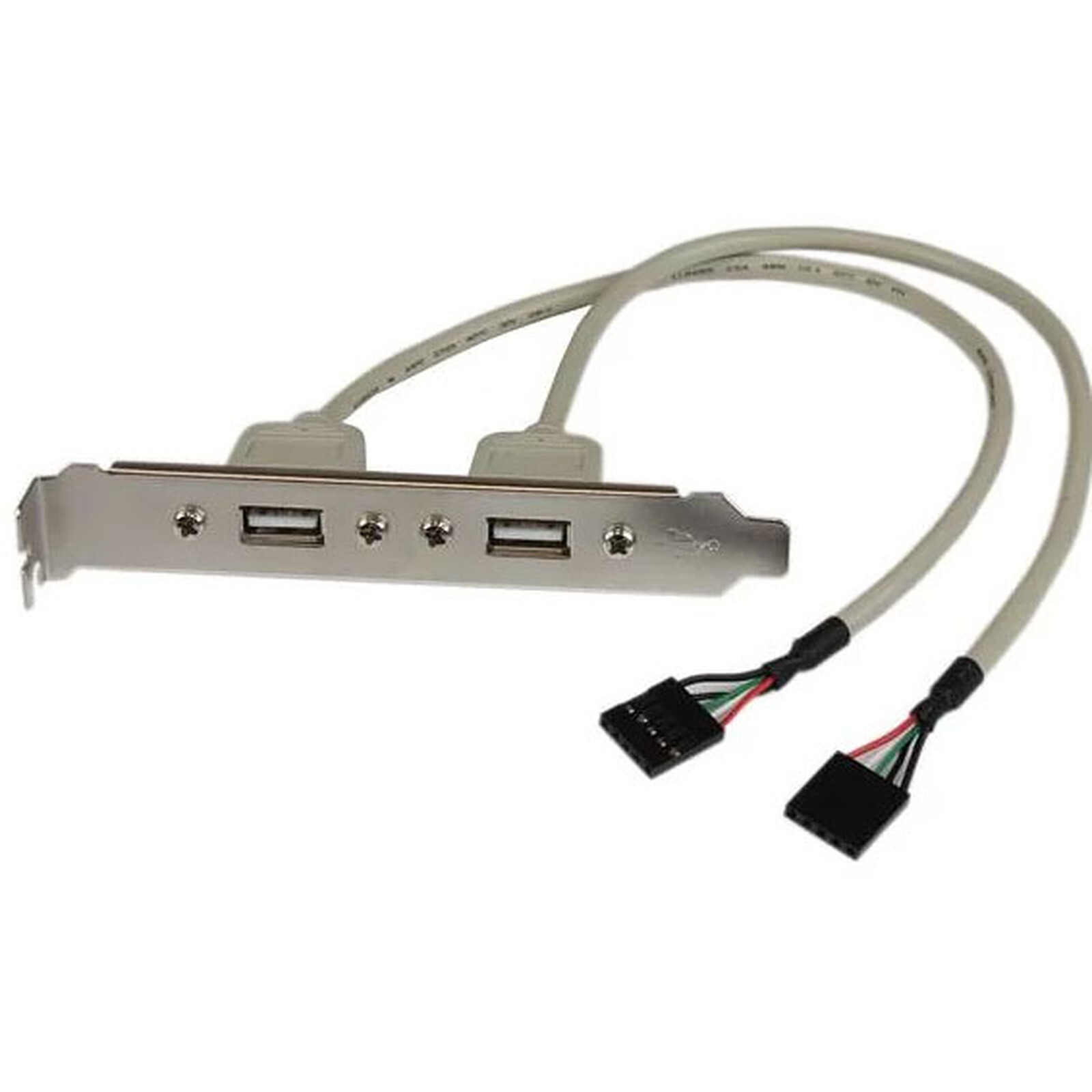 Cable adaptador StarTech.com USB 2.0 IDC 5 pines a 2 puertos USB A