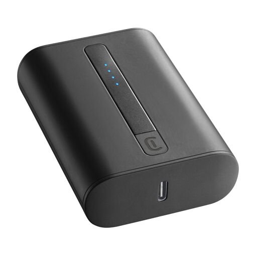 Banca de energía Cellular Line Thunder 10.000 mAh Negra
