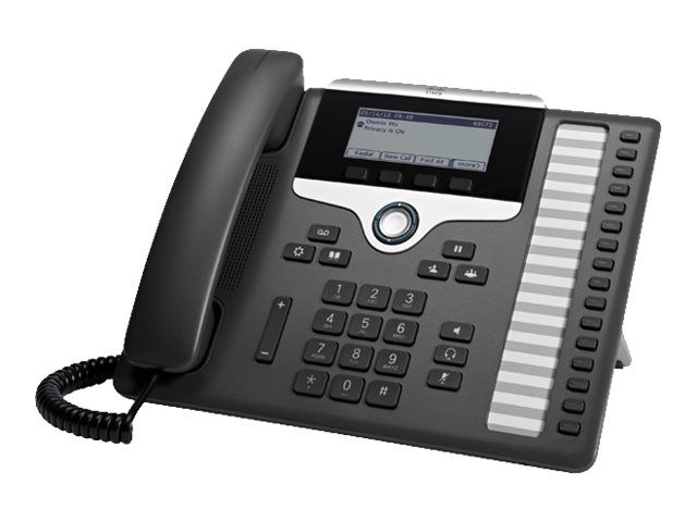 Cisco IP Phone 7861 - VoIP Phone - SIP, SRTP - 16 Lines - Carbon Gray - Refurbished