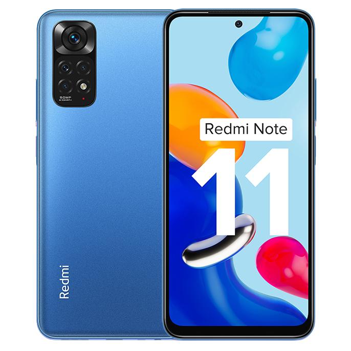 Xiaomi Redmi Note 11 - 6.43" Dual SIM, Android 11, 4GB RAM, 128GB, 50MP Quad Camera, 5000mAh Battery, Blue