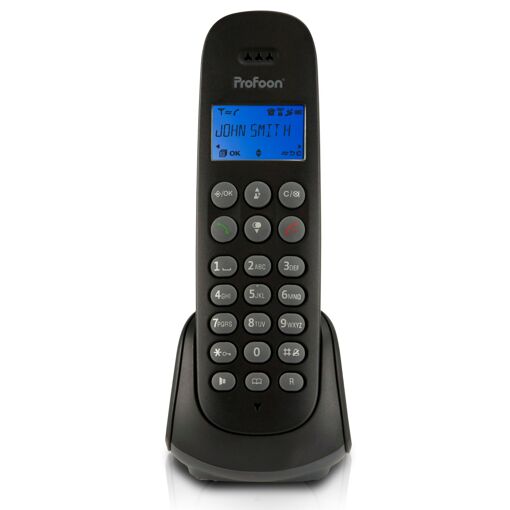 Téléphone sans fil Profoon PDX300BW Blanc-Anthracite
