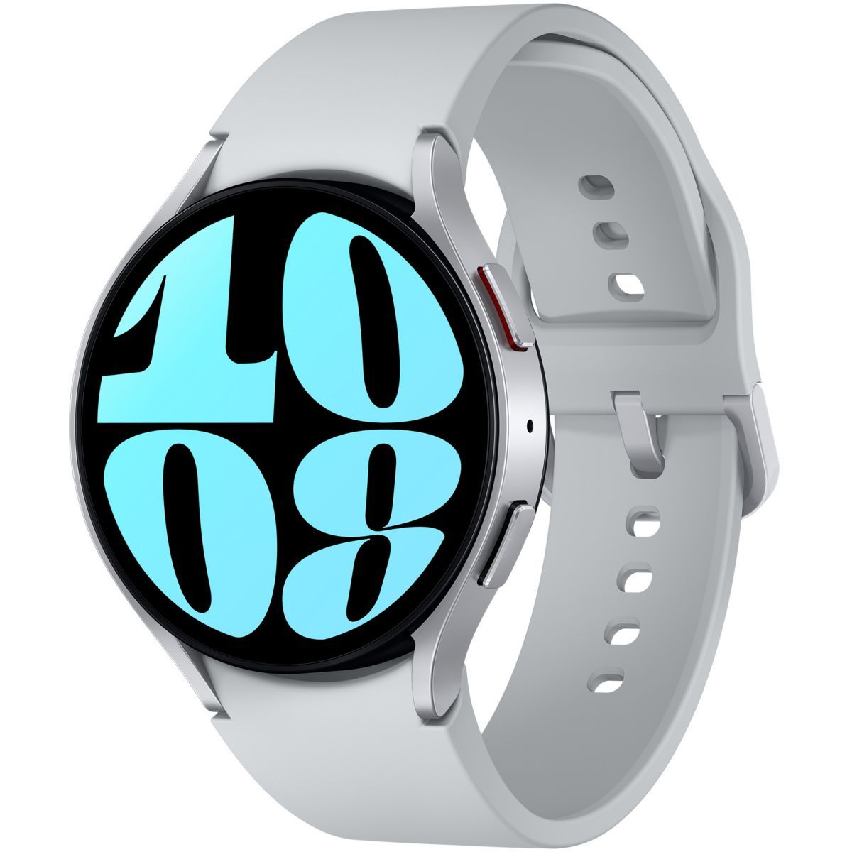 Samsung Galaxy Watch6 - Reloj inteligente de 44 mm con banda deportiva - Plata - Tamaño M/L - Pantalla de 1,5' - 16 GB - NFC, Wi-Fi, Bluetooth - 33,3 g