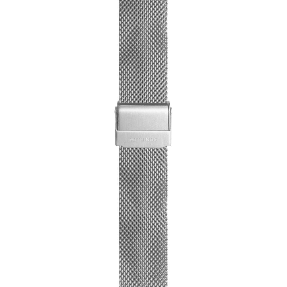 Withings 18mm Mesh Bracelet, Silver