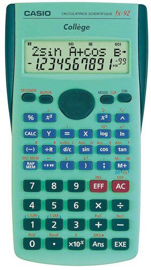 Casio Fx92 2D+ Pocket Scientific Calculator