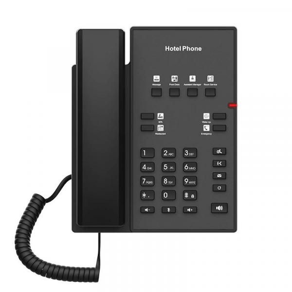 Fanvil H1 Hotel Phone, 2 Line Corded Telephone