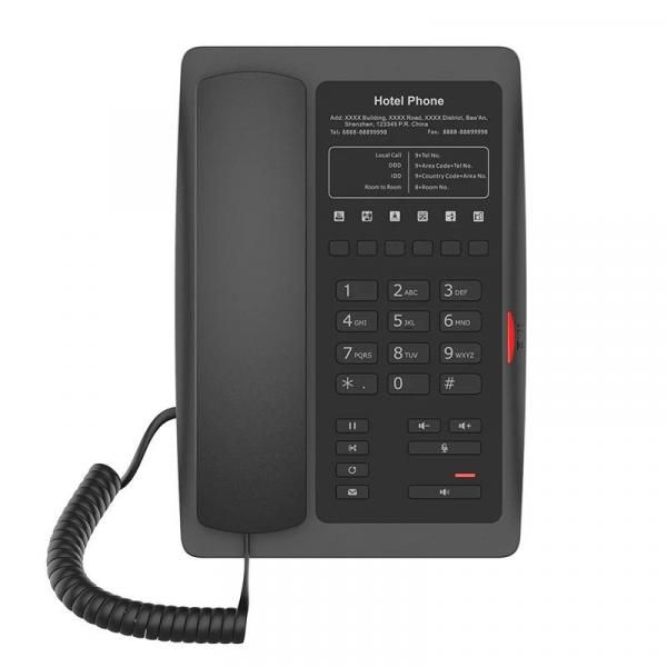 Fanvil H3 Hotel IP Phone, Custom Plate N