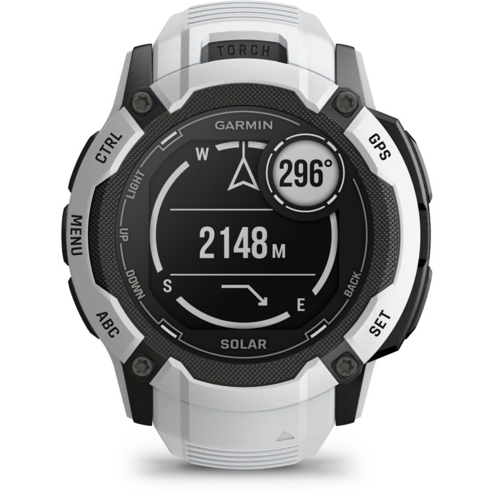 Reloj Garmin Instinct 2X Solar, Blanco (010-02805-04)