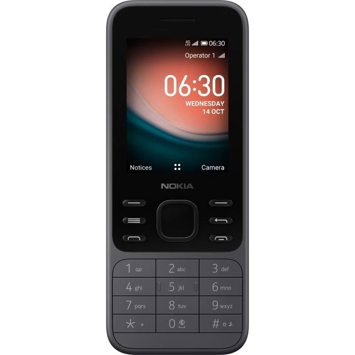 Nokia 6300 4G - Charcoal (4GB, 2.4-inch Screen)