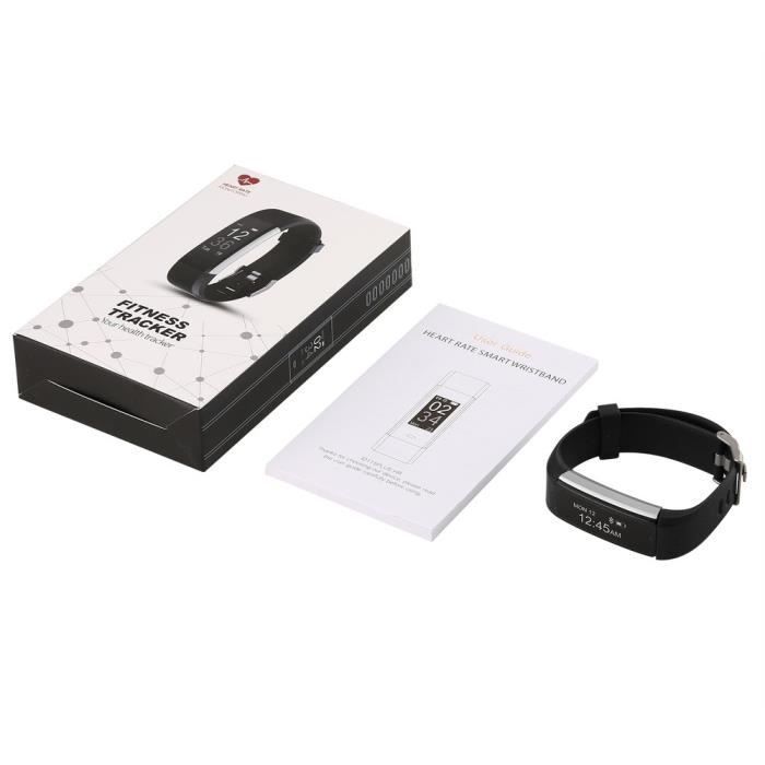 Leshp ID115PlusHR Smart Bracelet - Fitness - Waterproof IP68 - Smartphone Notifications - USB Rechargeable