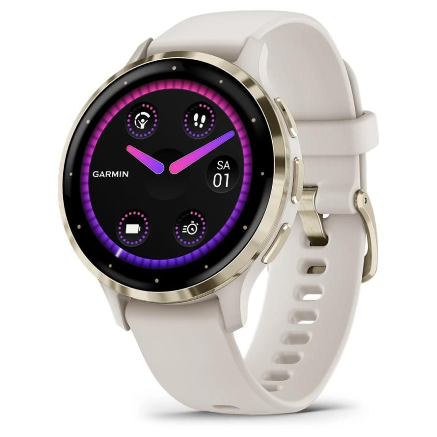 Garmin Venu 3S AMOLED 41mm Smartwatch, Ivory