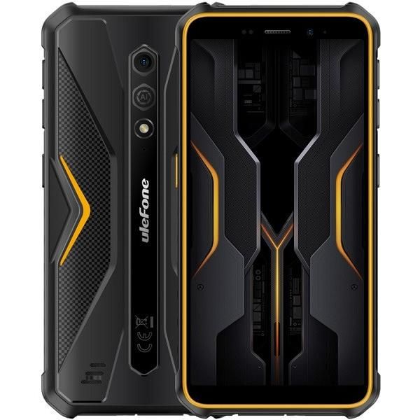 Ulefone Armor X12 Pro 5.45" Dual SIM 4G Android 13 4GB RAM 64GB Storage 4860mAh Battery Black, Orange