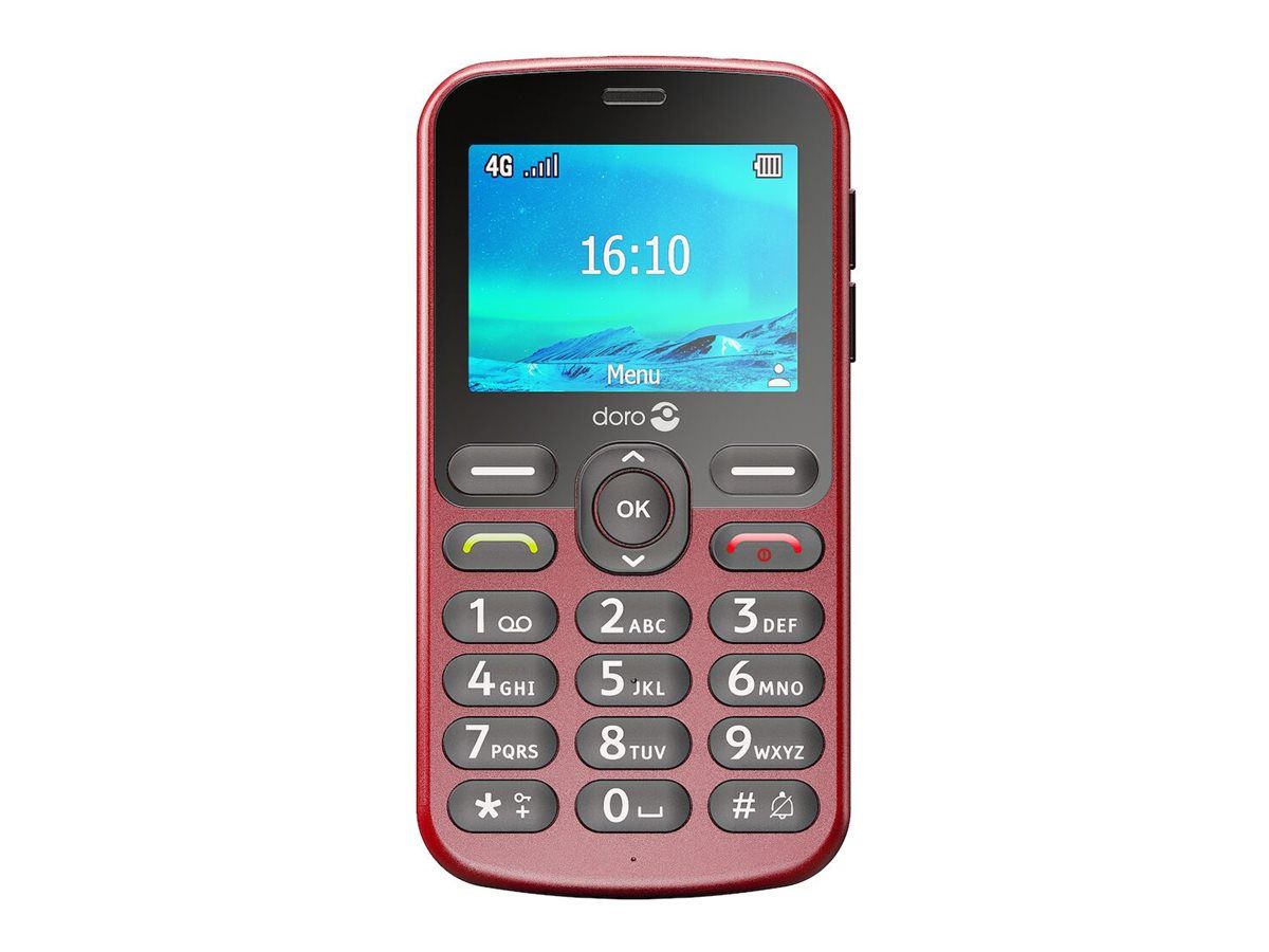 Doro 1880 17 Mo Phone, Red