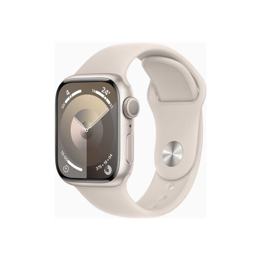 Apple Watch Série 9 GPS - Boîtier en aluminium de 41 mm - Bleu stellaire - M/L