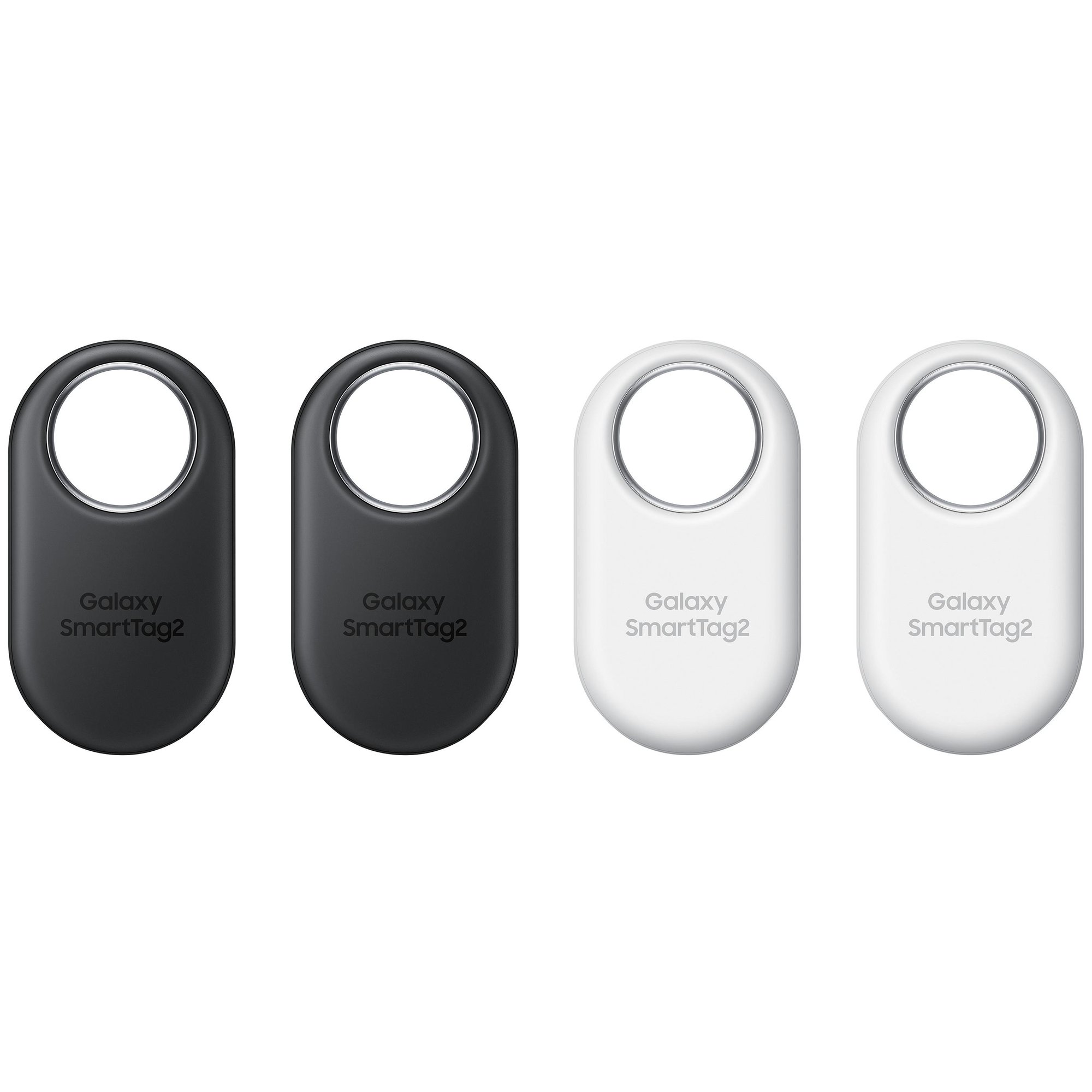 Samsung Galaxy SmartTag2 (paquete de 4) - Negro y Blanco, Etiqueta Localizadora Bluetooth, Antiperdida para Teléfono Móvil