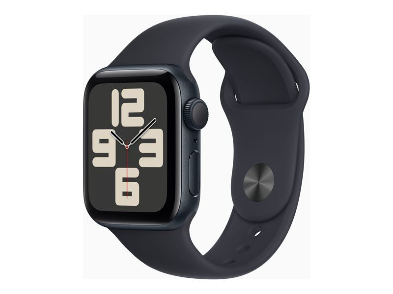 Apple Watch SE (GPS) 2nd Gen - 40mm - Midnight Aluminium - Sport Band - Fluoroelastomer - S/M Band Size - 32GB - Wi-Fi, Bluetooth