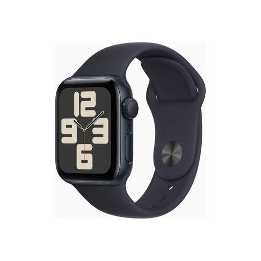 Apple Watch SE (GPS) 2nd Gen - 40mm - Midnight Aluminium - Sport Band - Fluoroelastomer - S/M Band Size - 32GB - Wi-Fi, Bluetooth