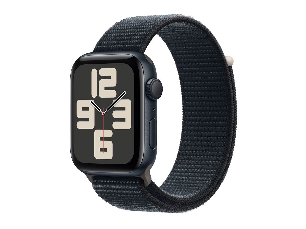 Apple Watch SE (GPS) 2nd Generation - 44mm - Midnight Aluminum - Sport Band - Midnight - Wrist Size: 145-220mm - 32GB - Wi-Fi, Bluetooth