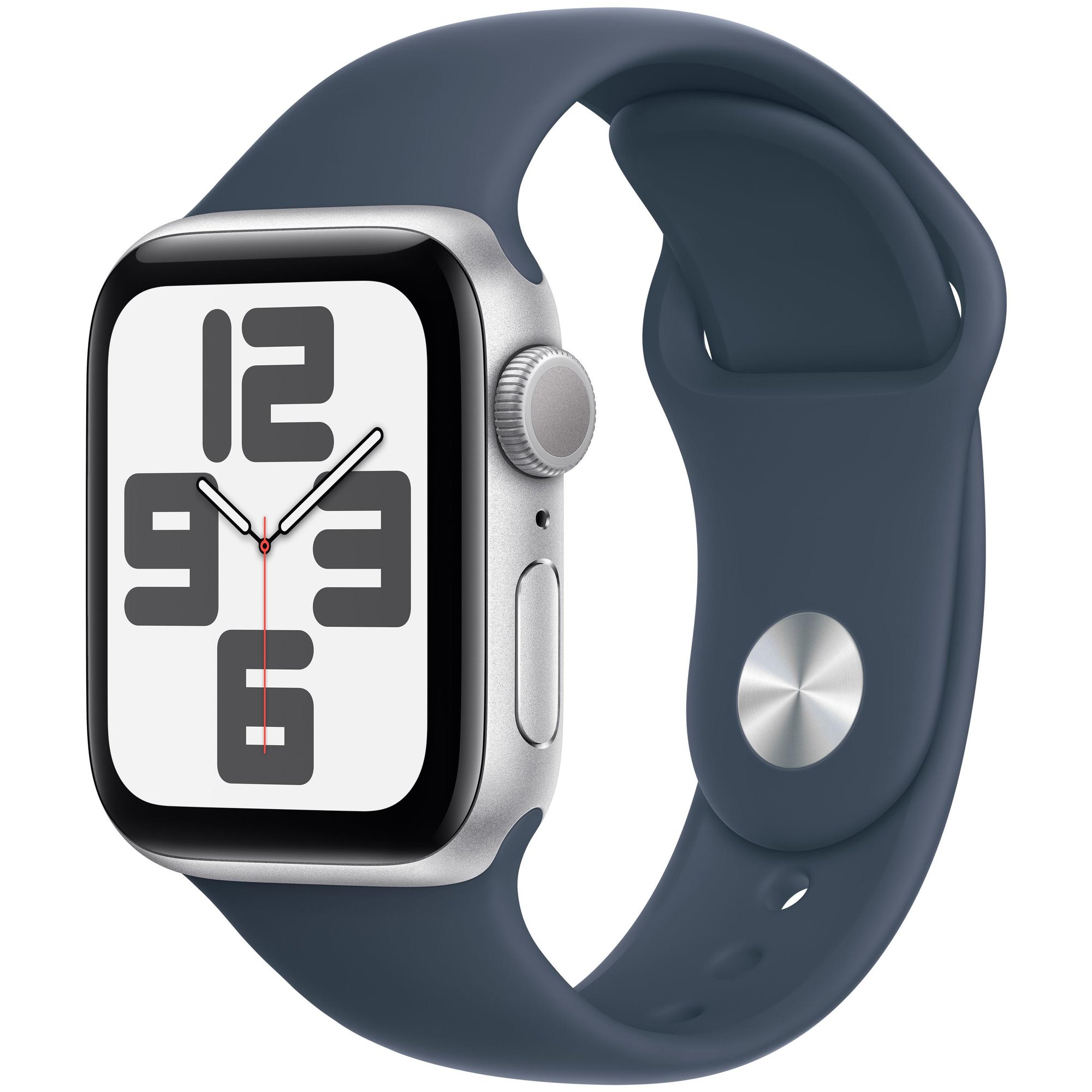 Apple Watch SE 2e génération GPS - Boîtier en aluminium 40 mm Argent - Bracelet M/L
