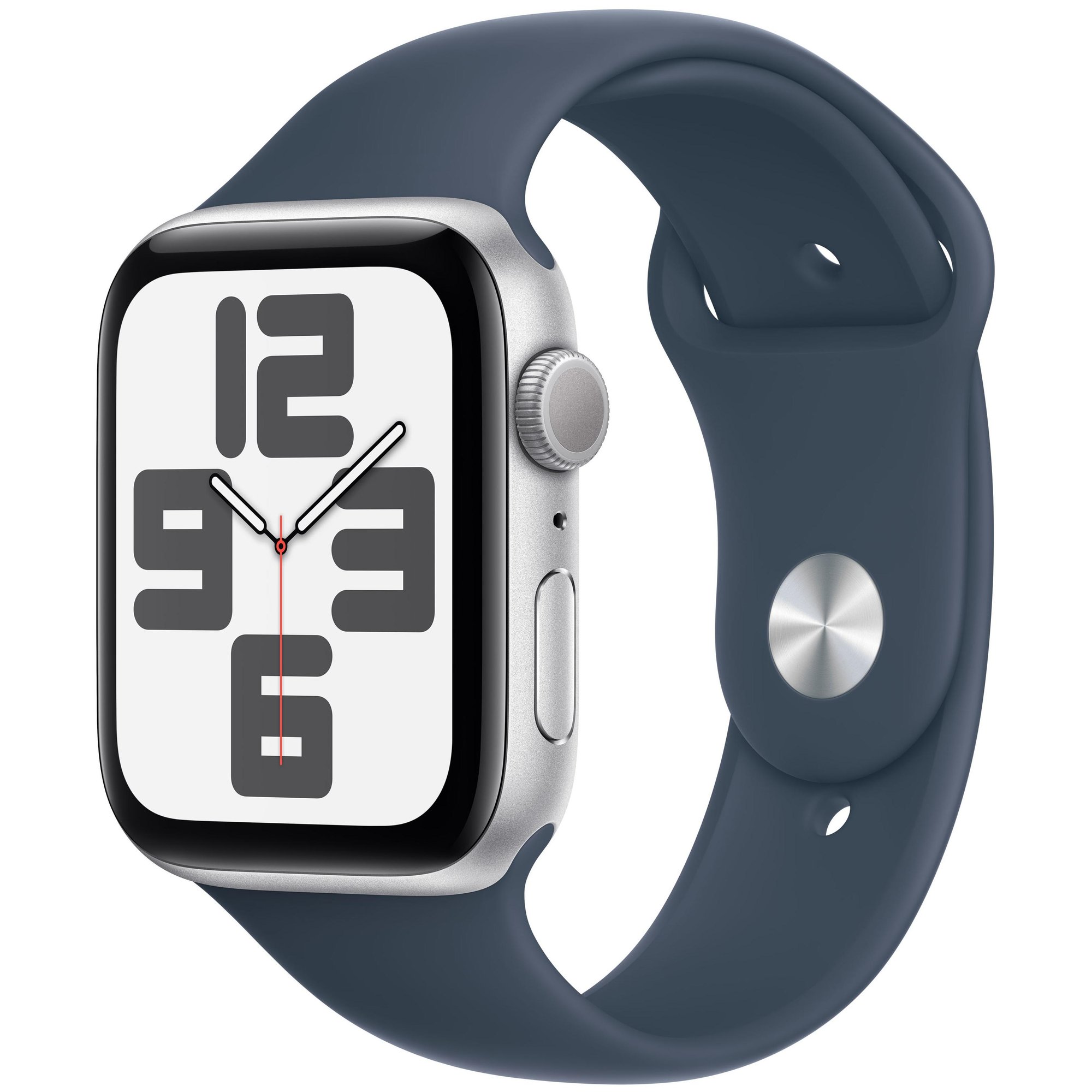 Apple Watch SE 2nd Gen GPS - 44mm Aluminum Case Silver - Medium/Large Band