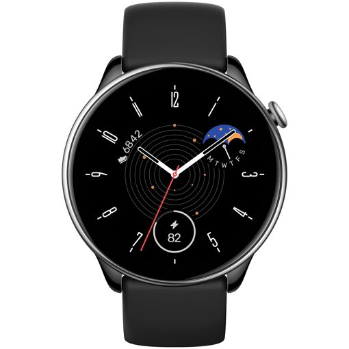 Amazfit GTR Mini, Écran AMOLED de 1,28 po, 42 mm, Noir/Argent, GPS (satellitaire)